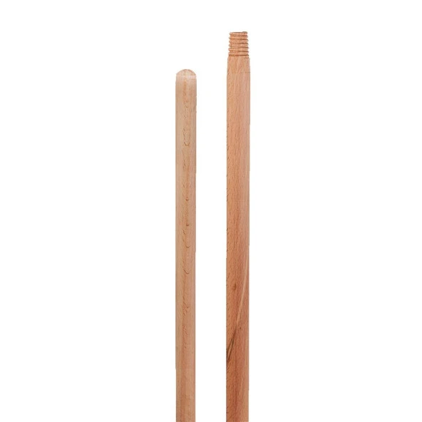 Gürgen Ahşap Vidalı Fırça Faraş Çeksil Süpürge Sap Sapı - 120 Cm. - 10 Adet - 5