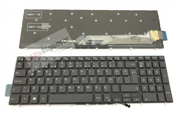 Dell Inspiron 15 3000 (3593) Klavye Siyah TR IŞIKLI