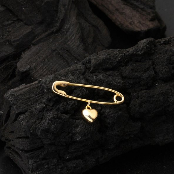 Kalpli Altın Çocuk İğnesi - Resim 2