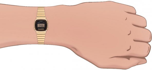 Casio Retro LA670WGA-1DF Kadın Kol Saati - Resim 3