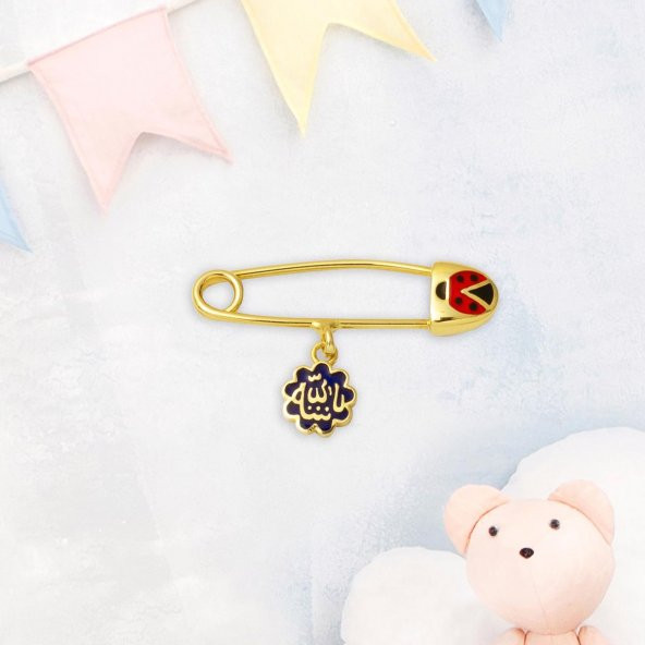 Besmele Yazılı Altın Çengelli İğne - Resim 5