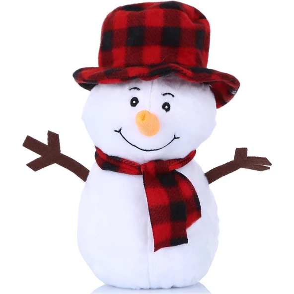 Yılbaşı Kardan Adam Peluş Snowman Fluffy Toy 25 cm