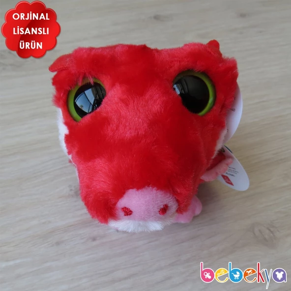 Yoohoo Lisanslı Peluş Kırmızı Ejderha Peluş Oyuncak 20cm - 3