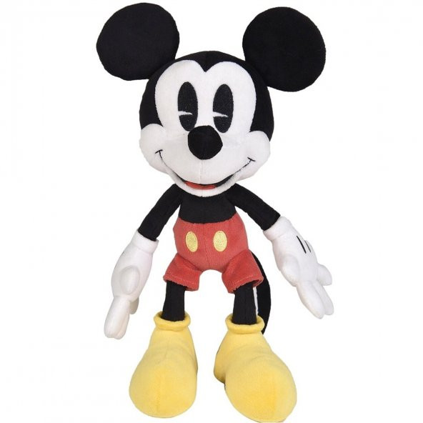 Orjinal Disney Lisanslı Mickey Mouse Klasik Uyku Arkadaşı Peluş 25cm