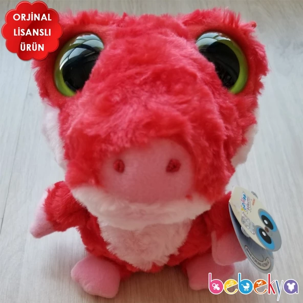 Yoohoo Lisanslı Peluş Kırmızı Ejderha Peluş Oyuncak 13cm - 4