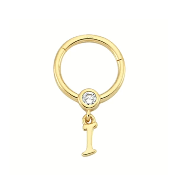 Altın Halka Harf Piercing 14 Ayar Harfler Mevcut - Resim 4