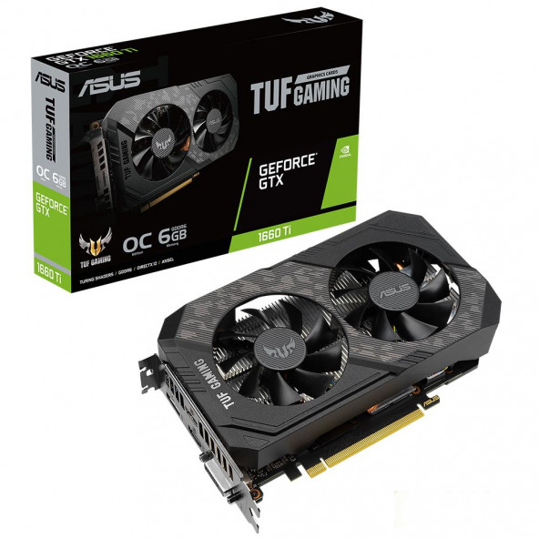 2.EL ASUS TUF GeForce GTX 1660 TI EVO OC 6GB GDDR6 192Bit DX12 Nvidia Ekran Kartı