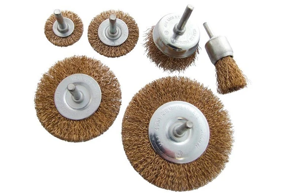 Gfb 6 Parça Pimli Tel Fırça Seti Matkap Fırça Set