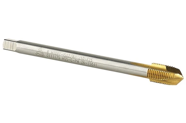 Hss Titanyum Düz İnce Diş Makina Klavuzu Dın 371/376 M-22x1,5