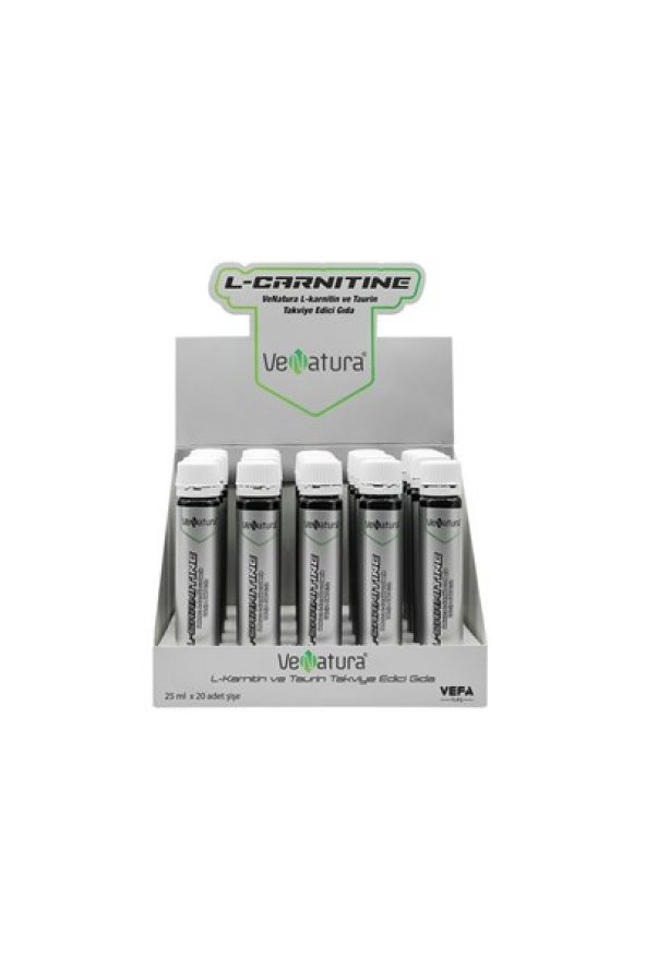 Venatura L-karnitin ve Taurin 25 ml x 20 adet Şişe - 1