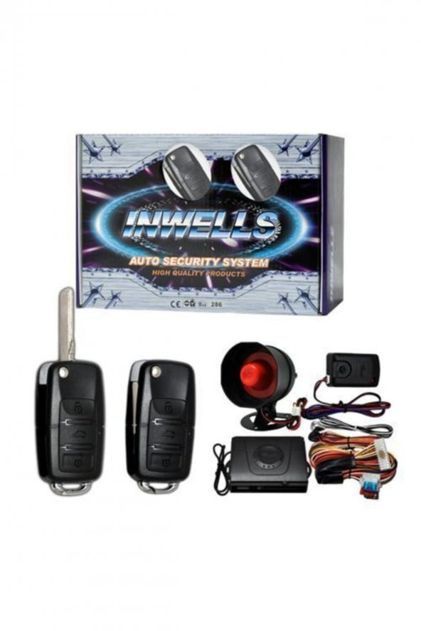 Inwells Sustalı Kumandalı Inwells 3444 12 Volt Oto Alarm