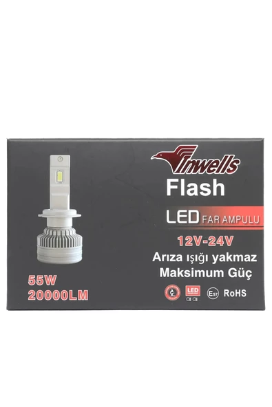 Inwells Yeni Ürün Yeni Flash Csp Led Xenon (ZENON) H11 20,000 Lümen Arıza Işığı Yakmaz .