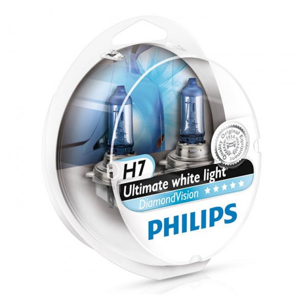 Philips Philips Diamond Vision H7 Otomobil Far Ampulü (12972DVS2) Beyaz Işık