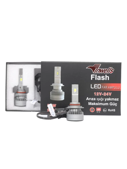 Inwells Yeni Flash Csp Led Xenon (ZENON) 9005 20,000 Lümen Arıza Işığı Yakmaz 12-24 V Uyumlu