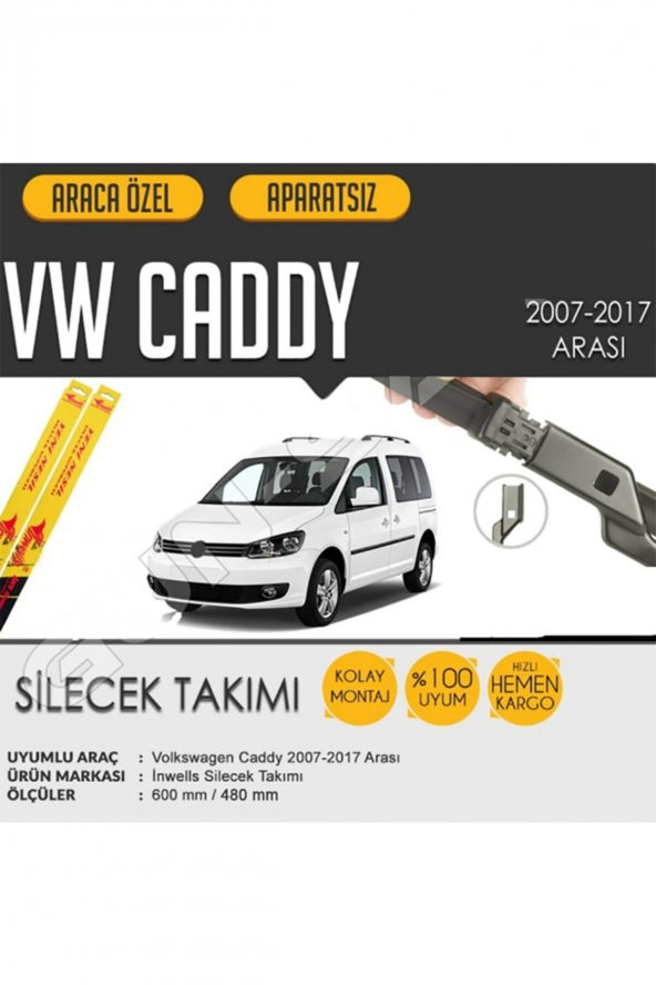 Inwells Muz Silecek Vw Caddy(2004-2007)-golf V (600-480 Mm)
