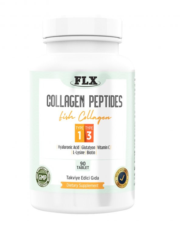 Collagen Peptides Tip 1-3 Hyarulonic Acid Glutatyon 90 Tablet