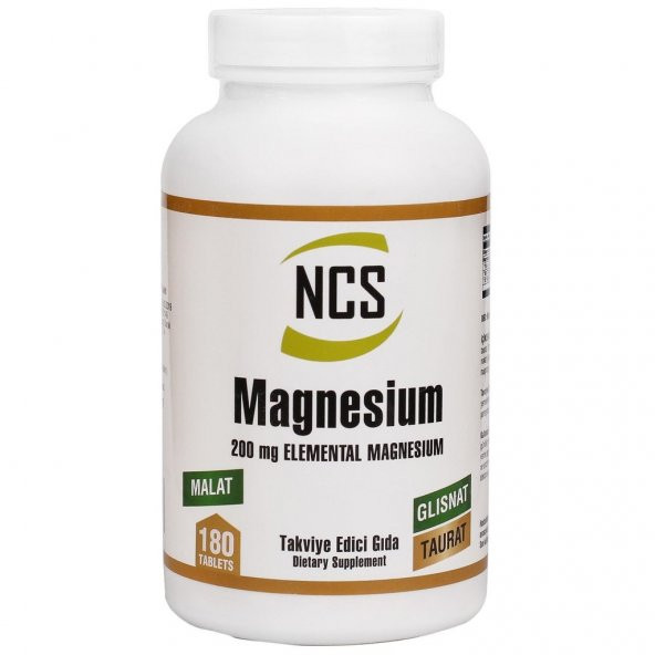 Magnesium (Magnezyum) Malat Glisinat Taurat 180 Tablet