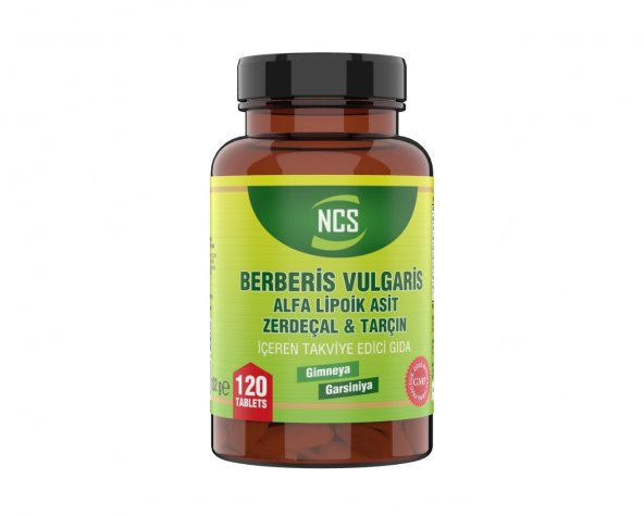 Ncs Berberis Vulgaris Alfa Lipoik Asit Tarçin Zerdeçal 120 Tablet