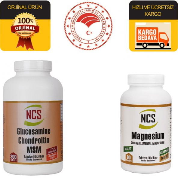 Glucosamine Chondroitin Msm 300 Tab Magnesium Elementleri 90 Tab