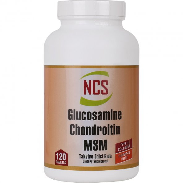 120 Tablet Glukozamin Kondroitin Msm + II Collagen Turmeric