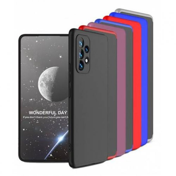 Samsung Galaxy A73 AYS Tam Ekran 3 Parça Kılıf  Kamera Korumalı ürün görseli