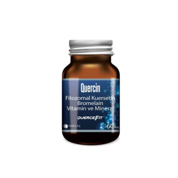 Quercin Fitozomal Kuersetin Bromelain Vitamin ve Mineral 60 Kapsül