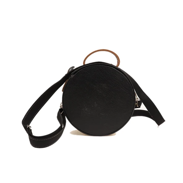 YUVARLAK MODEL KARIŞIK DESEN PİNK FLOYD TASARIM OMUZ ÇANTASI - 2