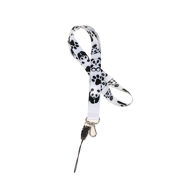 PANDA RESİMLERİ TASARIM BOYUN ASKI İPİ