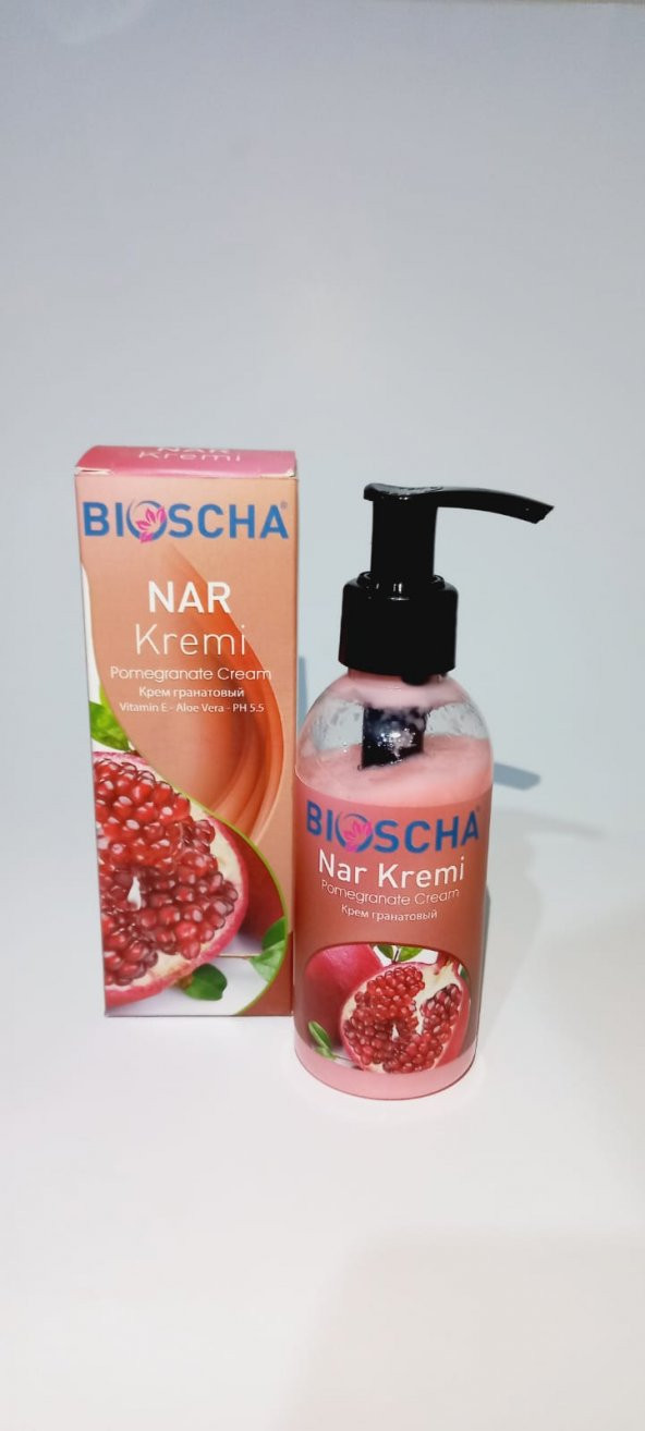 bıoscha nar kremi el ve yüz dekolte bakım kremi