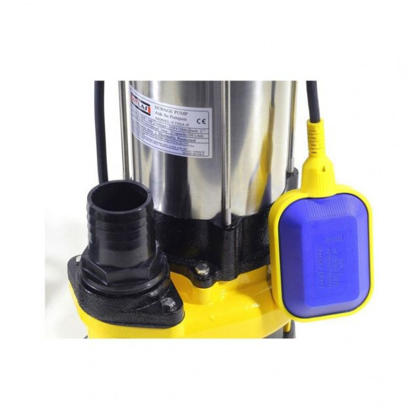 Attlas V750A-F Döküm Gövdeli 1 Hp Atık Su Pompası - 3