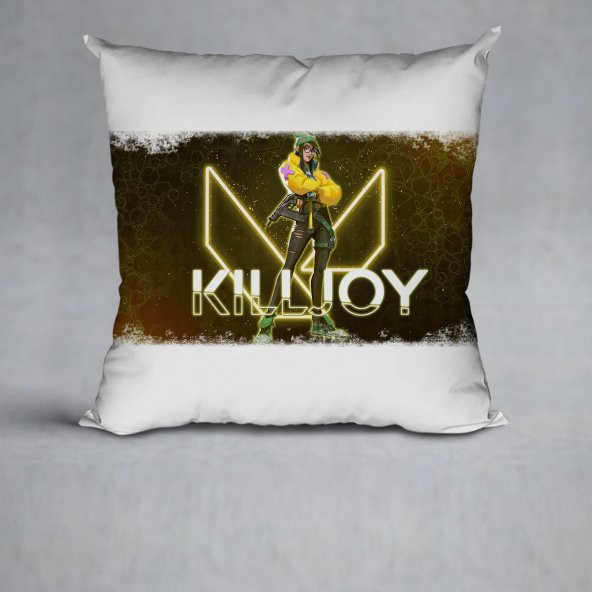 Valorant Model Killjoy Baskılı Yastık (Elyaf Dolgulu)