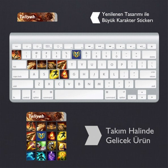 Taliyah: Klavye Sticker Set