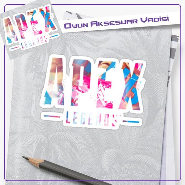 Apex Legends Çok Renkli Logolu Sticker (2 adet)