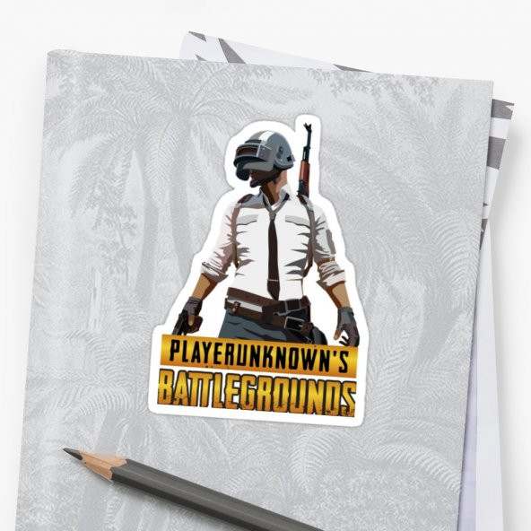 Pubg Logolu Sticker (2 adet)