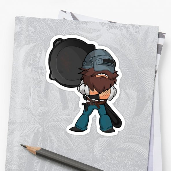 Pubg Tava Sticker (2 adet)