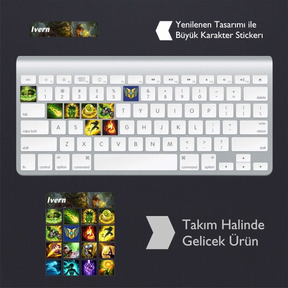 İvern: Klavye Sticker Set