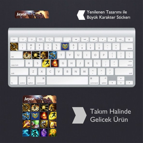 Jayce: Klavye Sticker Set