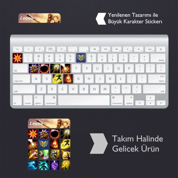 Leona: Klavye Sticker Set
