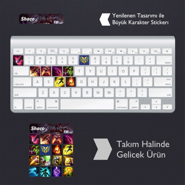 Shaco: Klavye Sticker Set - 1
