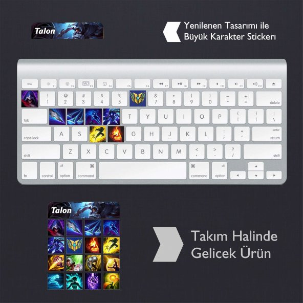 Talon: Klavye Sticker Set