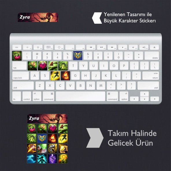 Zyra Klavye Sticker Set