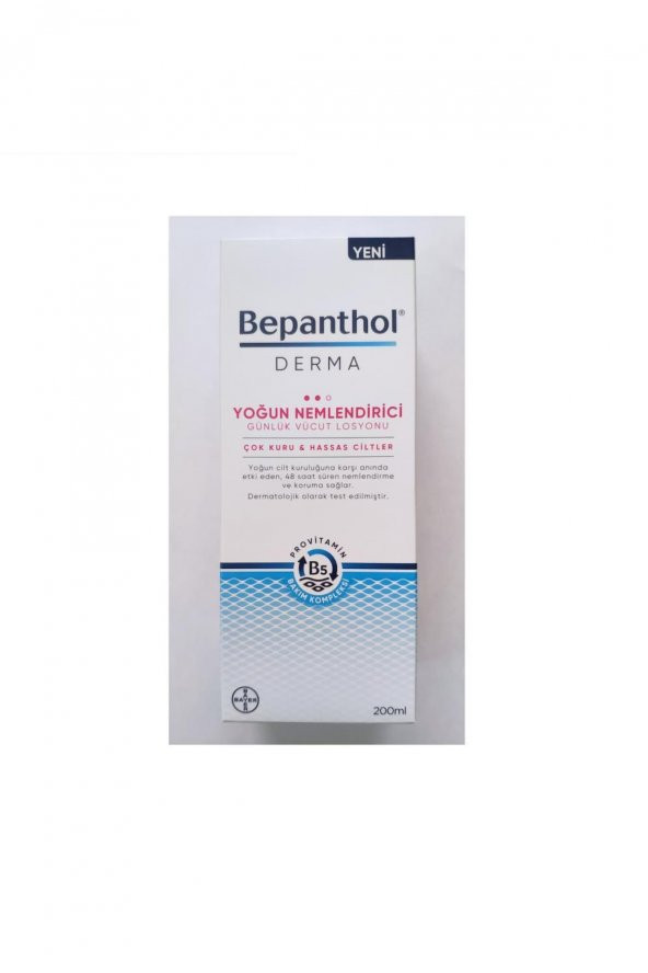 Bepanthol Derma Yoğun Nemlendirici Günlük Vücut Losyonu 200 ml