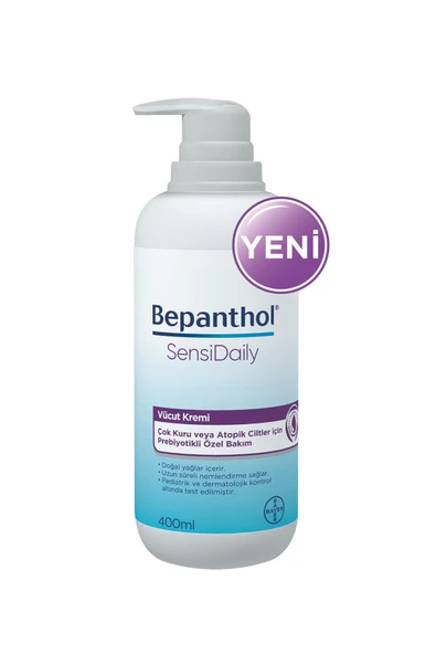 BEPANTHOL Sensidaily Pompalı Vücut Kremi 400 ml 8699546358700 - 2