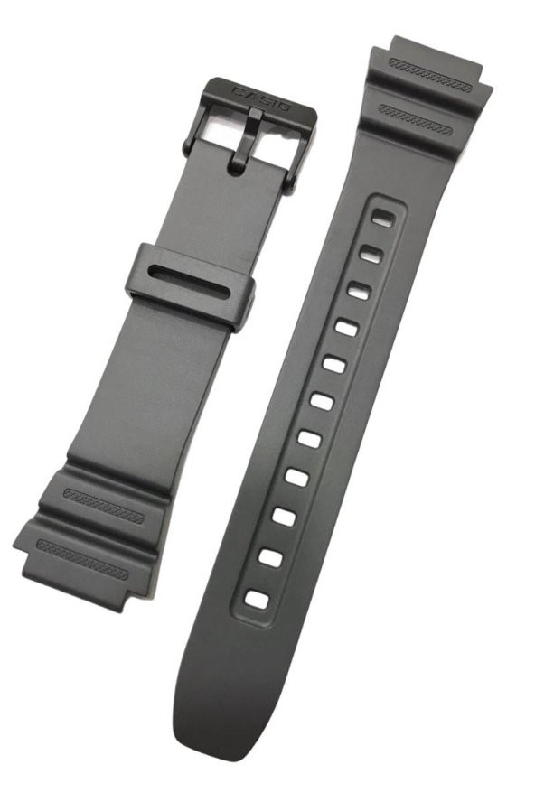 Casio W-216H AE-1200 AE-1300 Orijinal Siyah Renk Silikon Saat Kordonu Kayışı