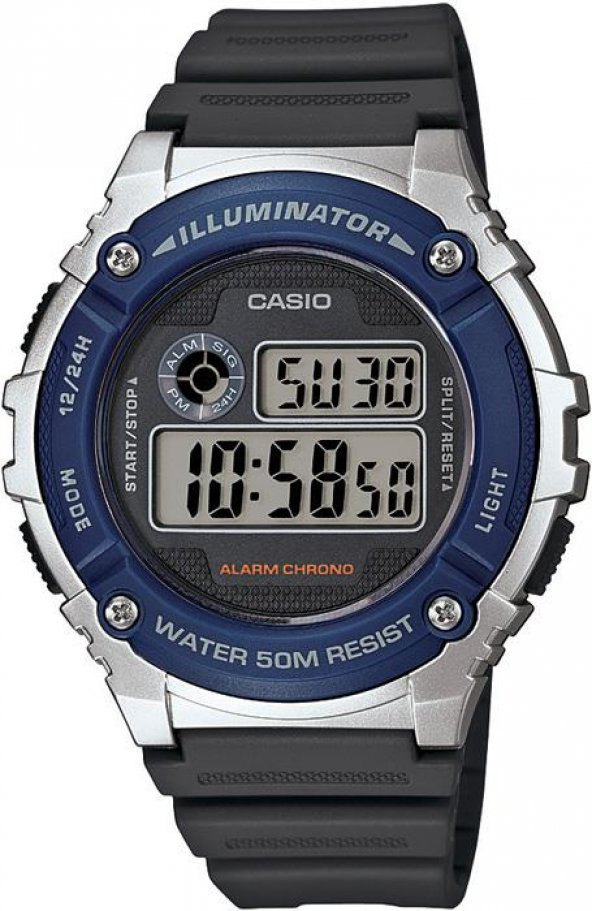 Casio W-216H AE-1200 AE-1300 Orijinal Siyah Renk Silikon Saat Kordonu Kayışı - 2