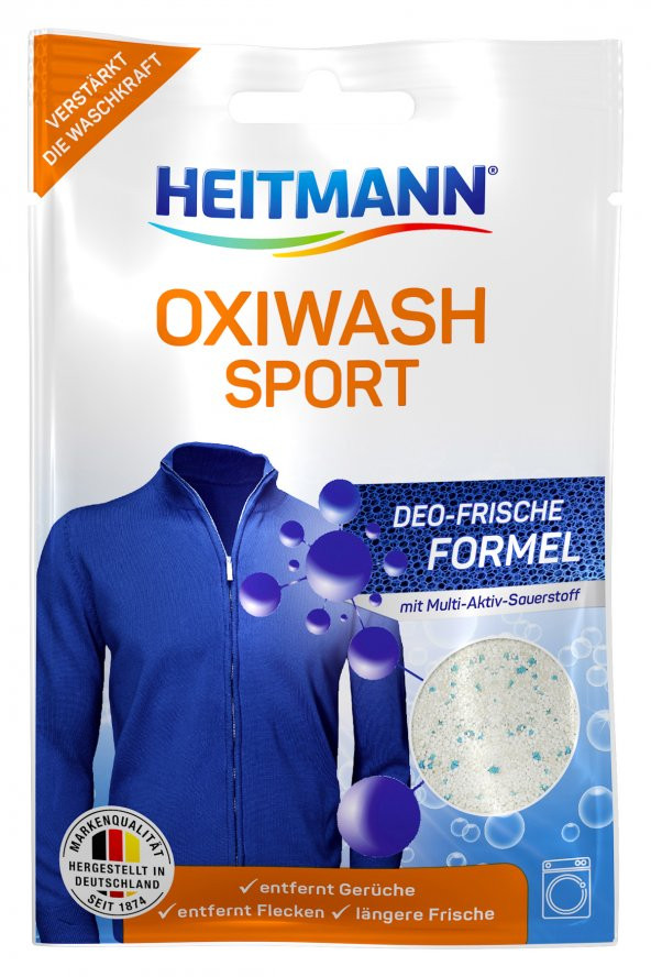 OxiWash Sport, Spor ve Fonksiyonel Kıyafetler için Leke Çıkarıcı Hijyen Sağlayıcı Toz 50 g x 6 Adet - 2