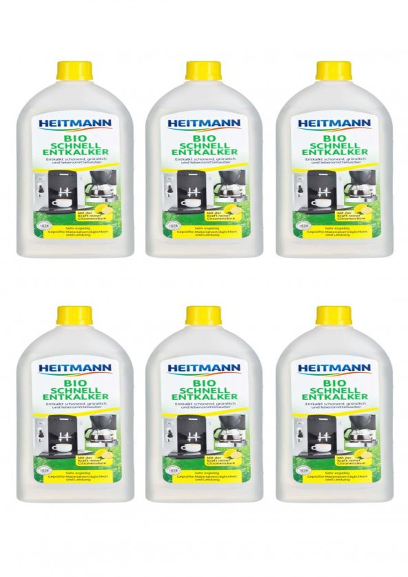 Kahve Makineleri İçin Biyo Hızlı Kireç Çözücü Sıvı 250 ml x 6 Adet