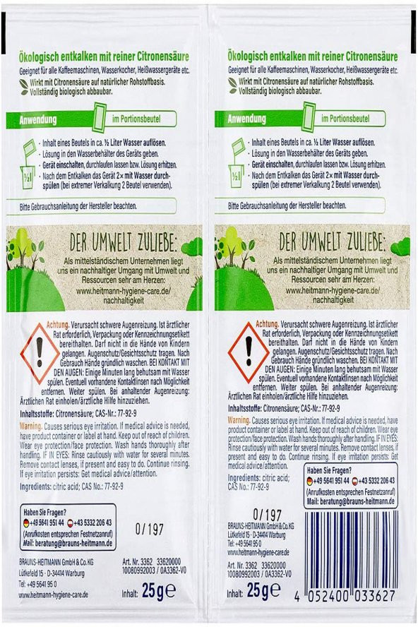 Biyo Hızlı Kireç Çözücü Toz 2x25g x 8 Adet - 3