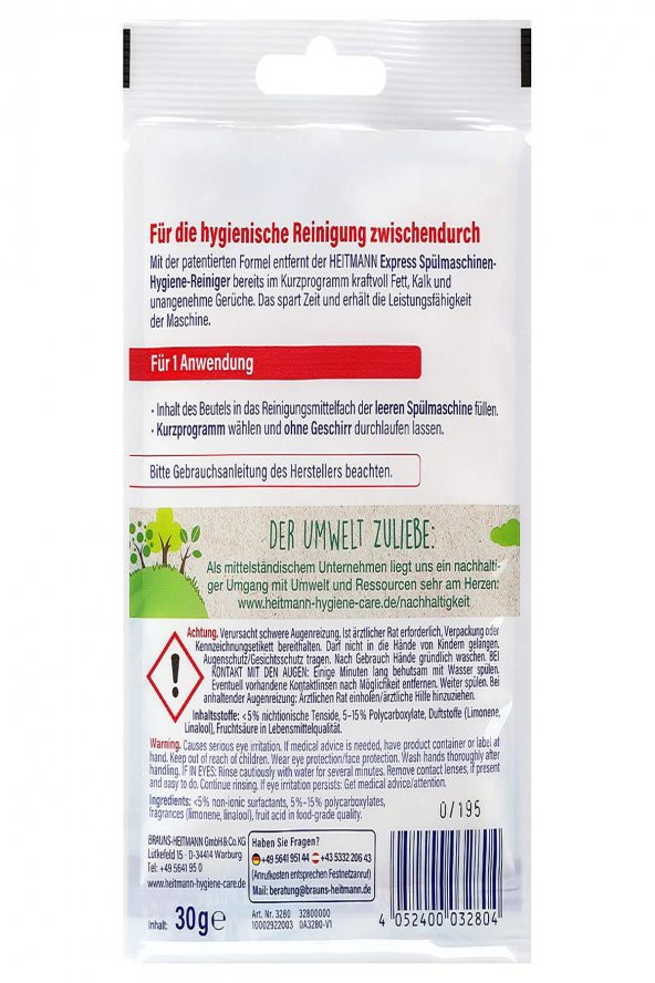 Bulaşık Makinası Temizleyicisi ve Ekspres Hijyenik Kireç Sökücü 30 g X 3 Adet - 2