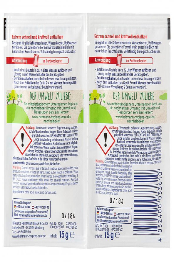 Hızlı Kireç Çözücü Toz 2x15g. - 4